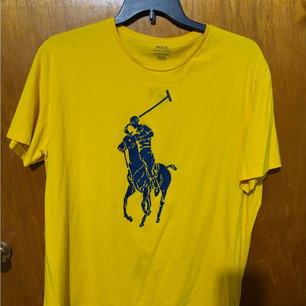 Polo by Ralph Lauren Bright Yellow Tee with Navy Logo